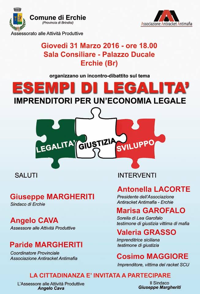 LOCANDINA ESEMPI LEGALITA'