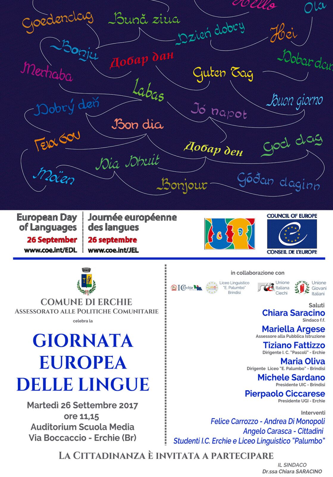 Giornata Europea delle Lingue Manifesto