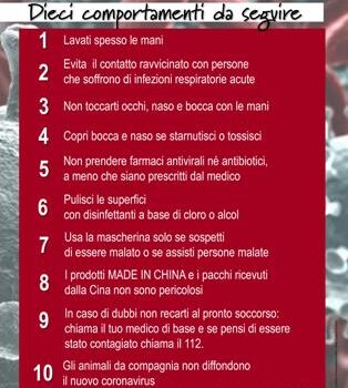 Decalogo coronavirus piccolo